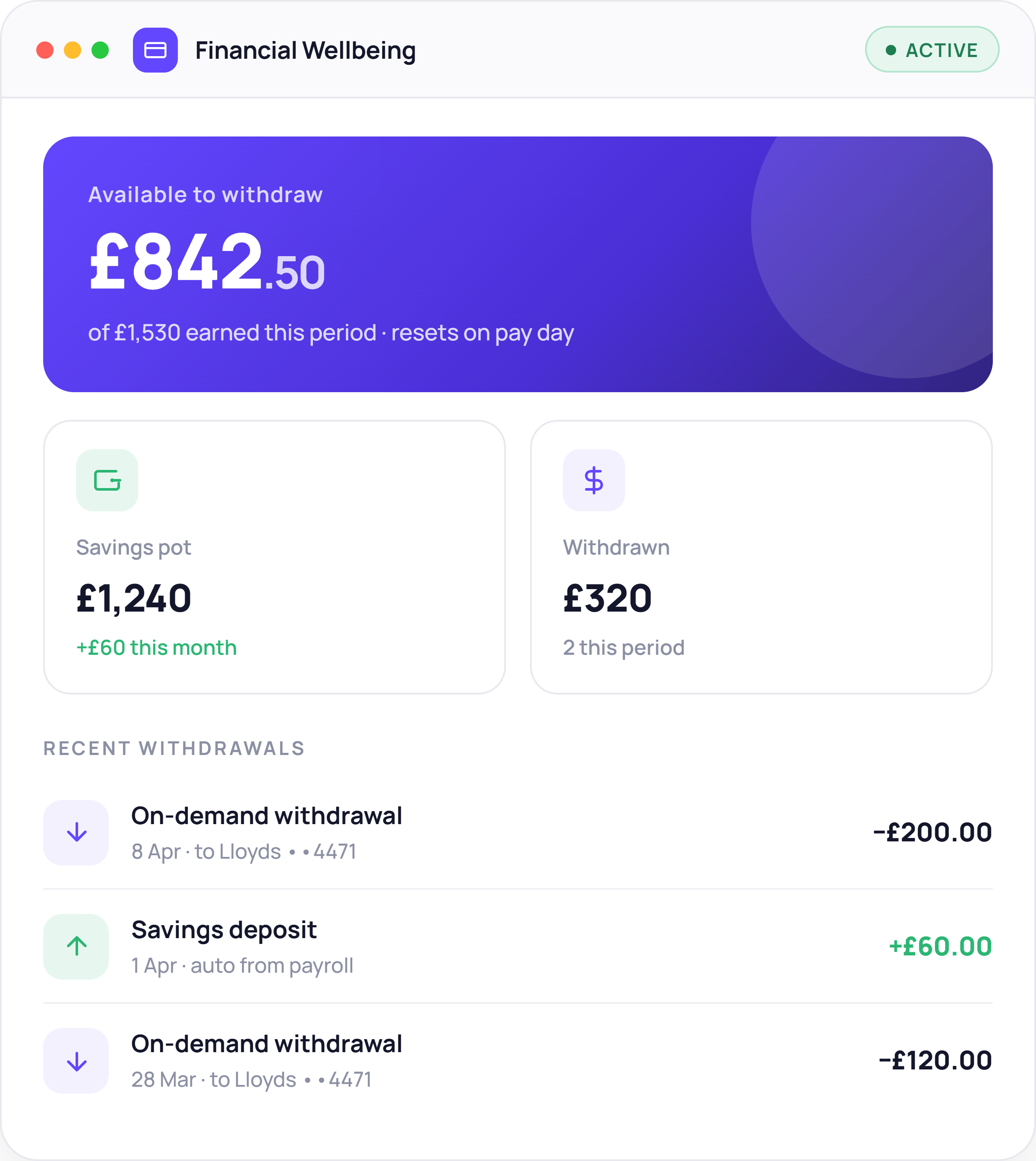 Financial wellbeing - finwell-dashboard