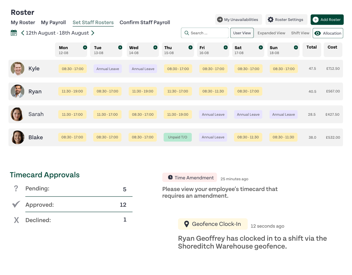 HR Duo Shift Scheduling and Time Tracking