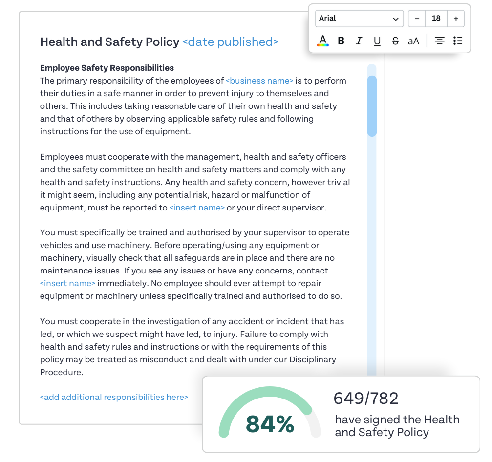 Policies in HR Duo's HR Assist